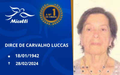 DIRCE DE CARVALHO LUCCAS