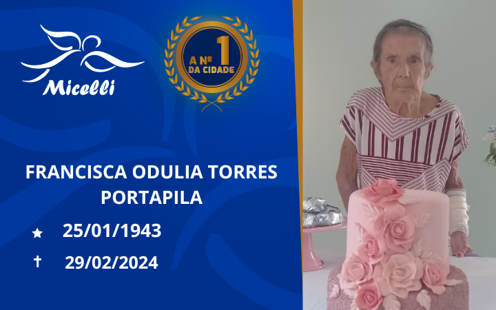 FRANCISCA ODULIA TORRES PORTAPILA