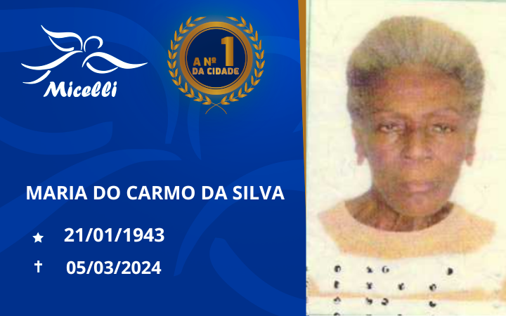 MARIA DO CARMO DA SILVA