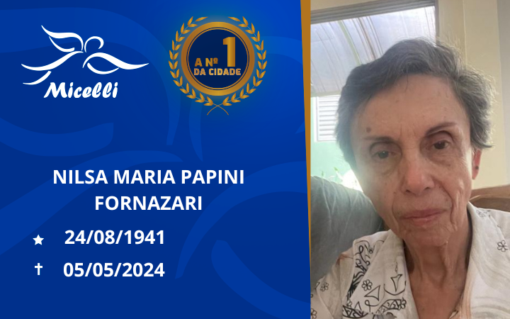 NILSA MARIA PAPINI FORNAZARI